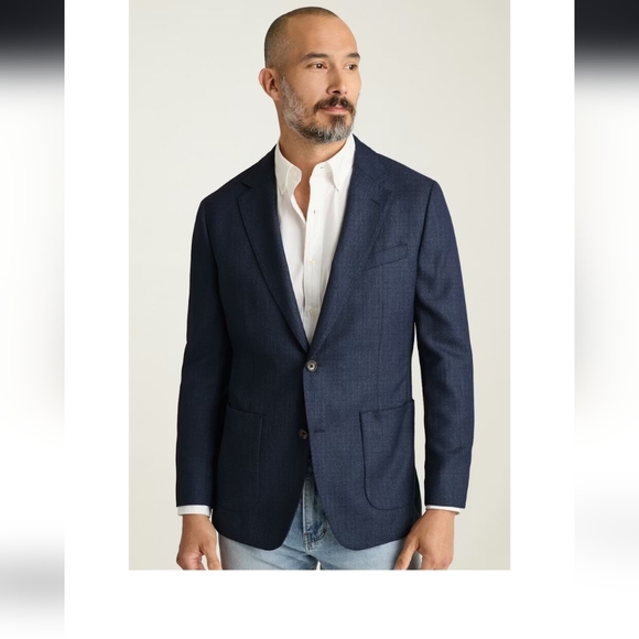 Bonobos Jetsetter Unconstructed Italian Wool Blazer 40L Slimfit Long Tall Mens